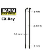 Sapim CX-Ray cierny+nipel